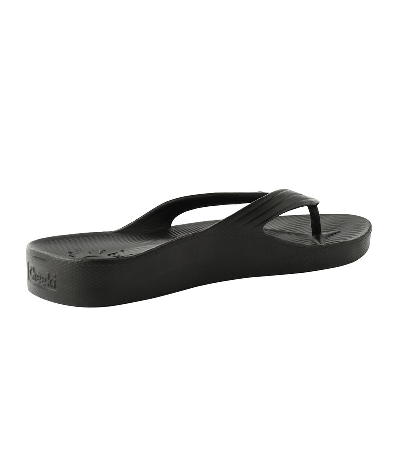 Arch Support Thongs - Black