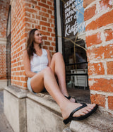 Arch Support Thongs - Black